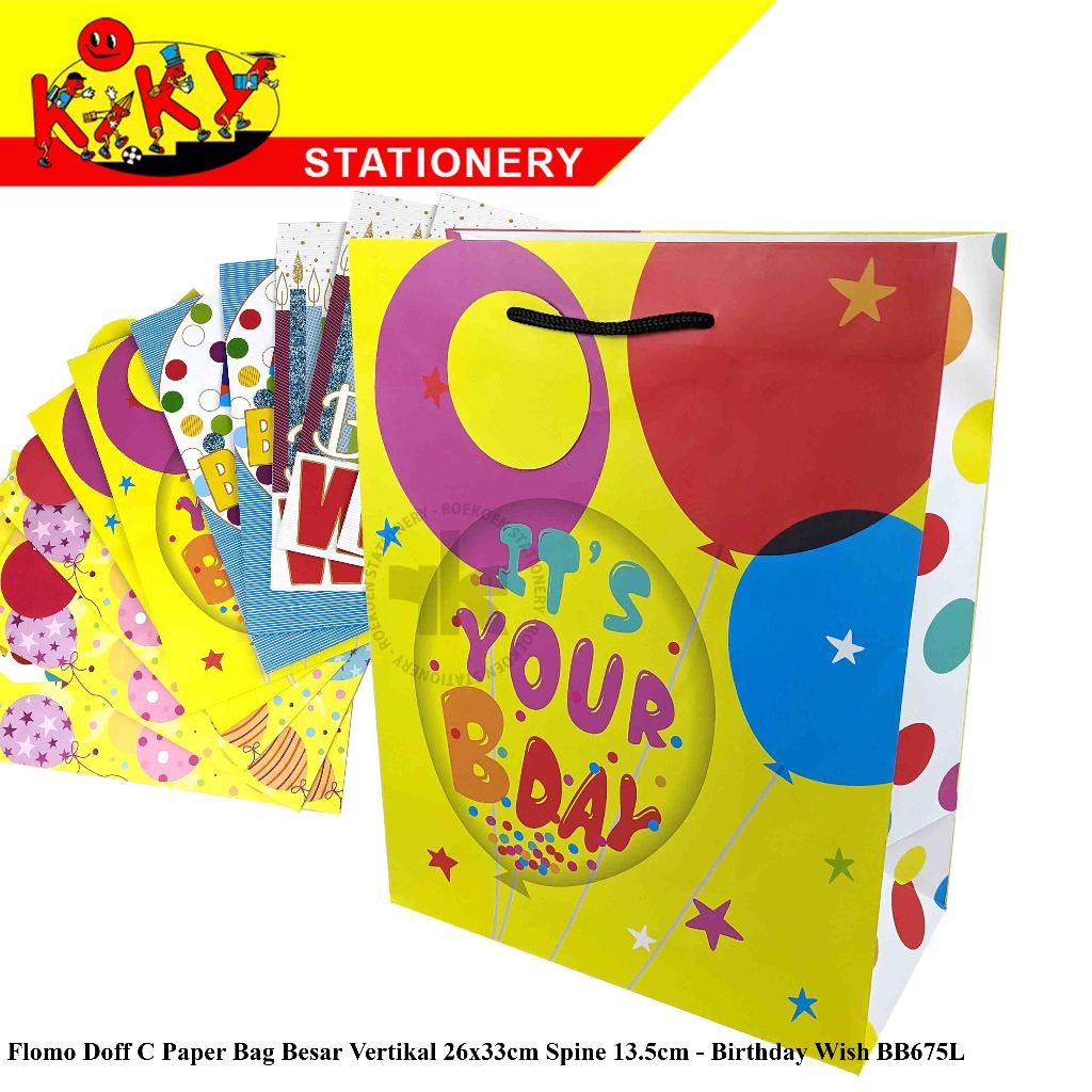 

Flomo Doff C Paper Bag Besar Vertikal 26x33cm Spine 13.5cm