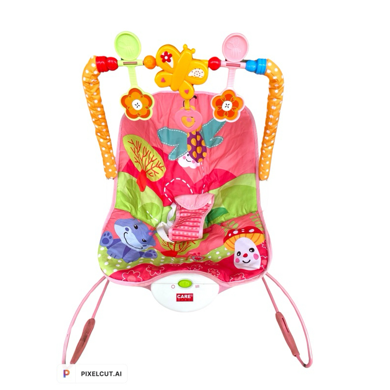 preloved bouncer bayi cartoon deluxe by care baby ,bouncer bekas,ayunan bayi bekas, bouncer bayi bek