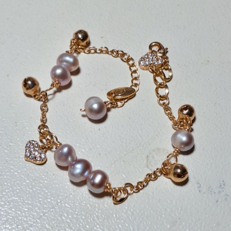 Gelang Xuping Mutiara tawar Asli