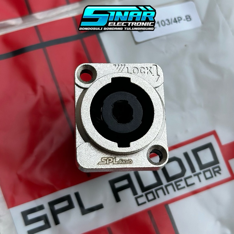 Soket Speakon Spl Audio Spikon Gce-103 4P/B Original