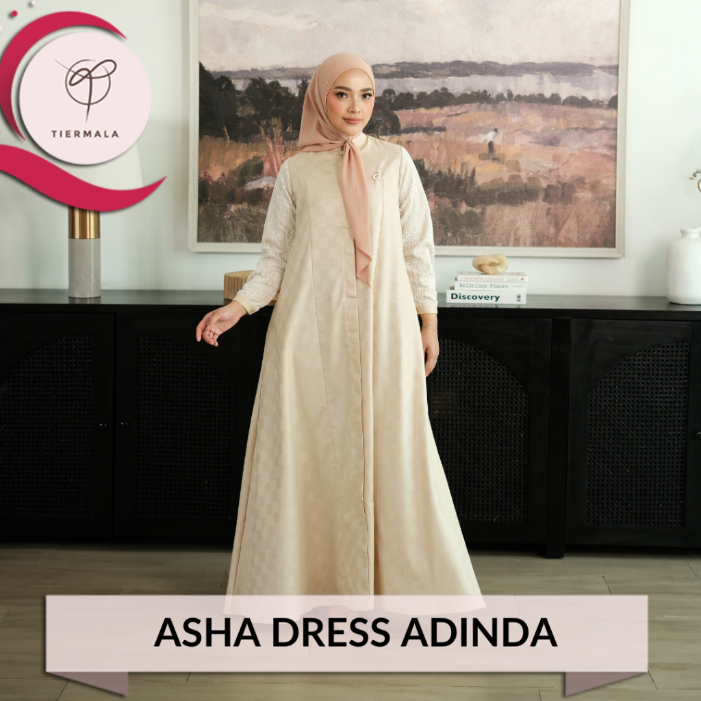 Tiermala ASHA Dress Adinda Sarimbit  Series - Dress Anak / Cotton Embos Lace Terlaris