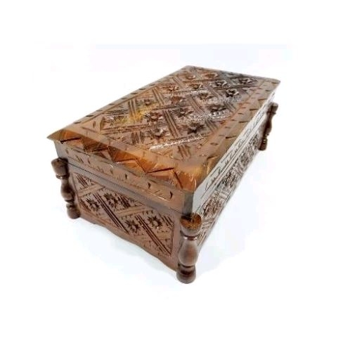 kotak perhiasan kayu jati clasik