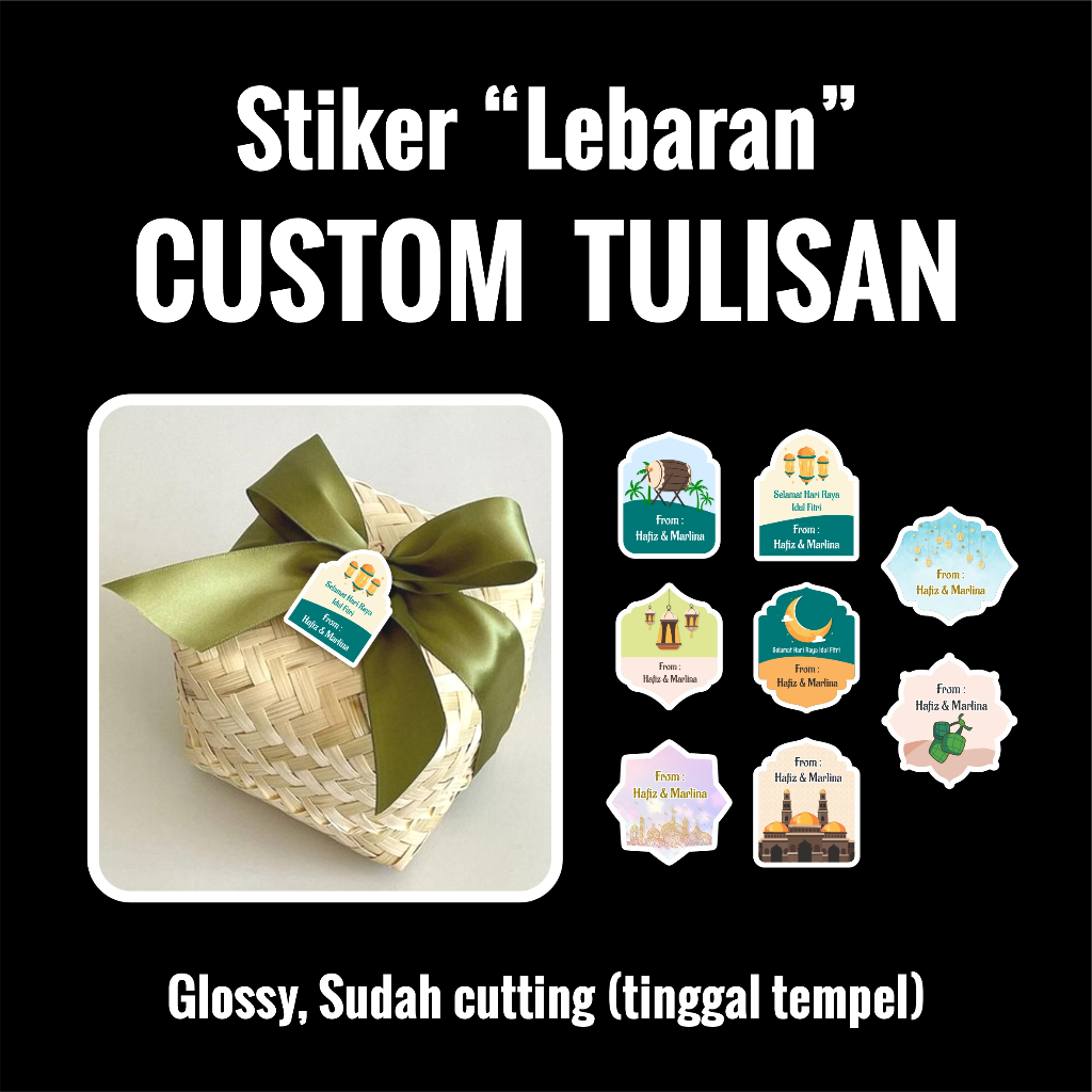 

Stiker Lebaran FREE CUSTOM TULISAN