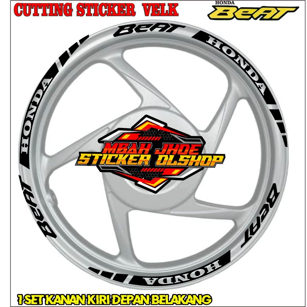 cutting stiker velk honda beat deluxe, beat street