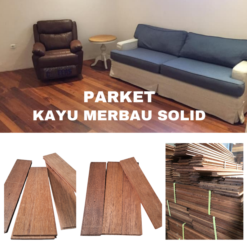 Lantai Kayu Solid Parket-Parquet Merbau