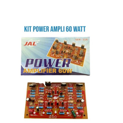 KIT POWER AMPLIFIER 60 WATT STEREO SERI 018