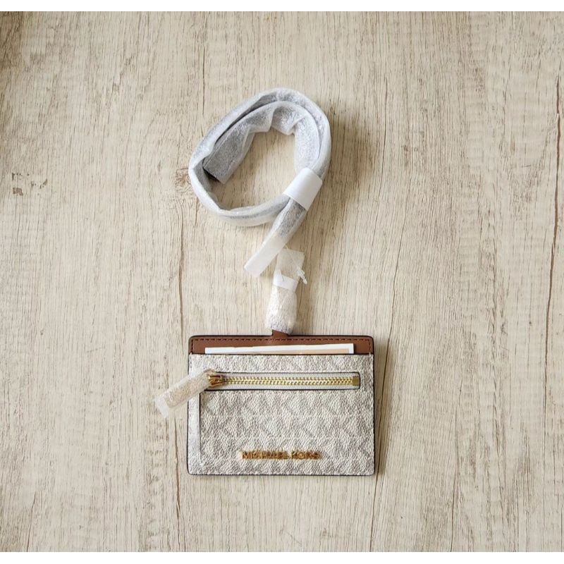 

new lanyard Michael Kors vanila signature original authentic