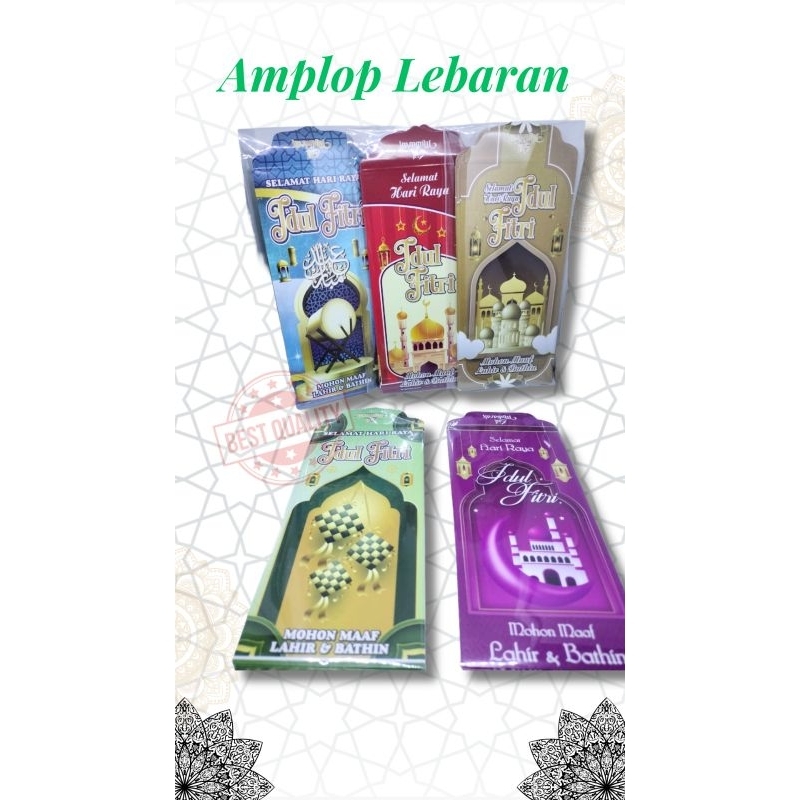 

amplop lebaran size panjang isi 10 pcs perpaket