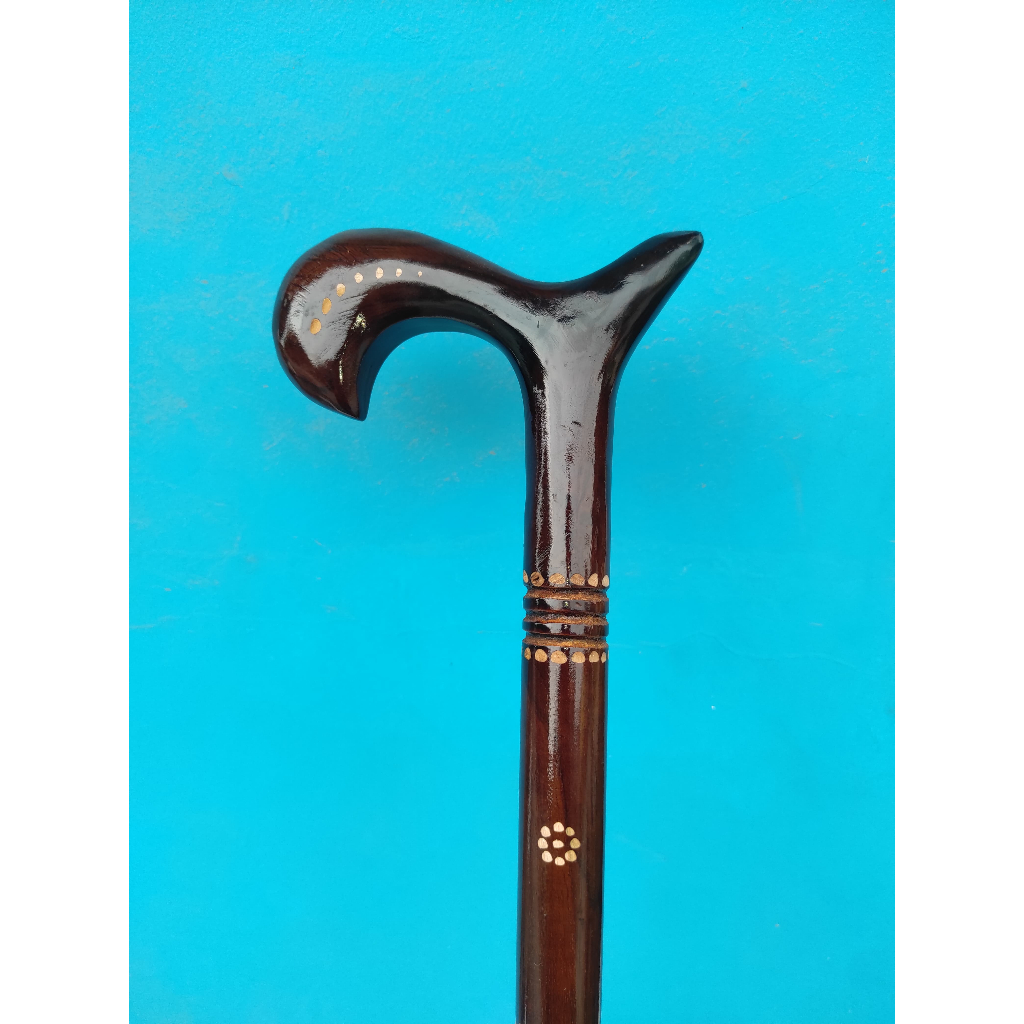 Tongkat Teken Alat Bantu jalan Kayu Jati asli