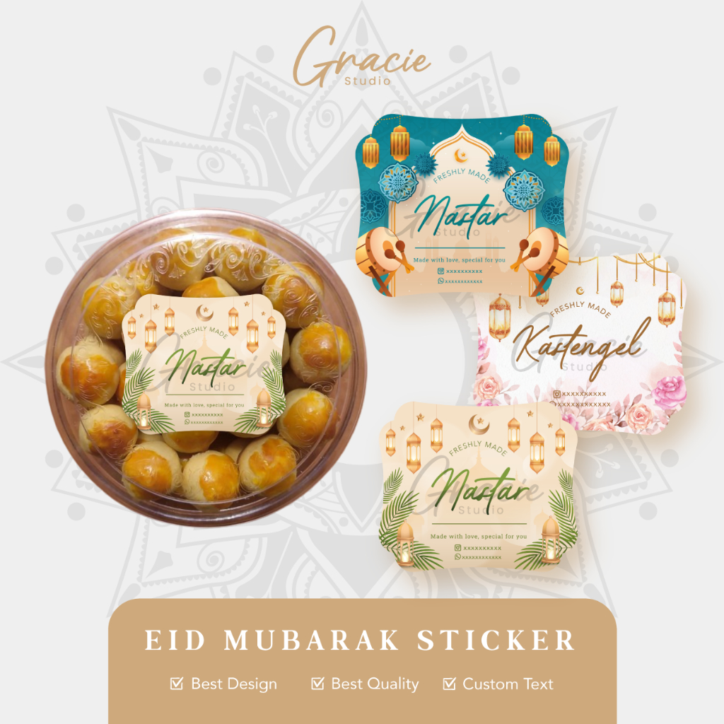 

Sticker Toples kue kering lebaran Label Hampers Lebaran varian kue label nama kue