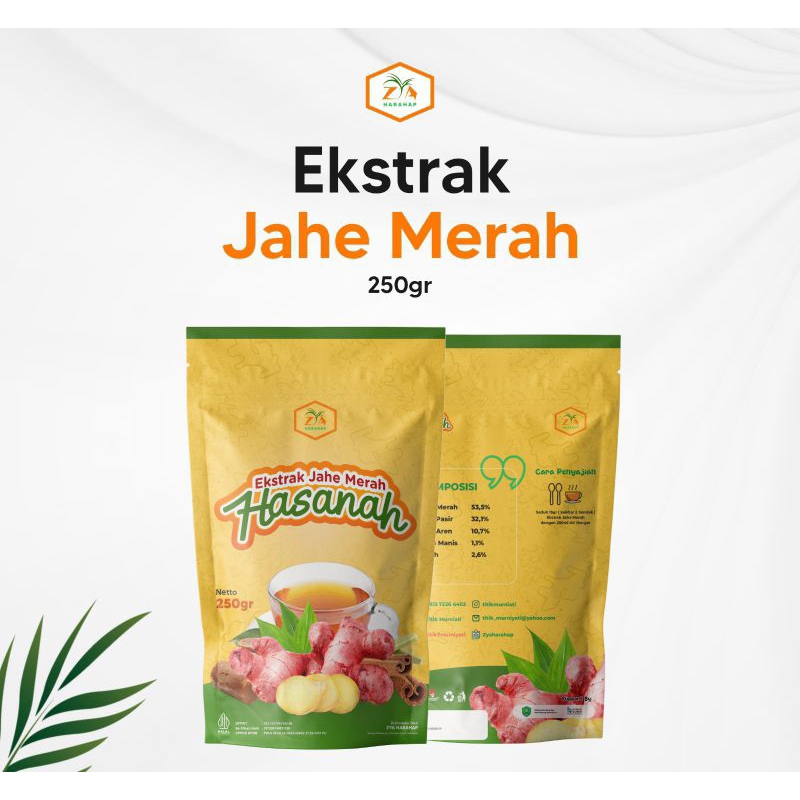 

Jahe merahHasanahzyaharahapkemasan 250gram