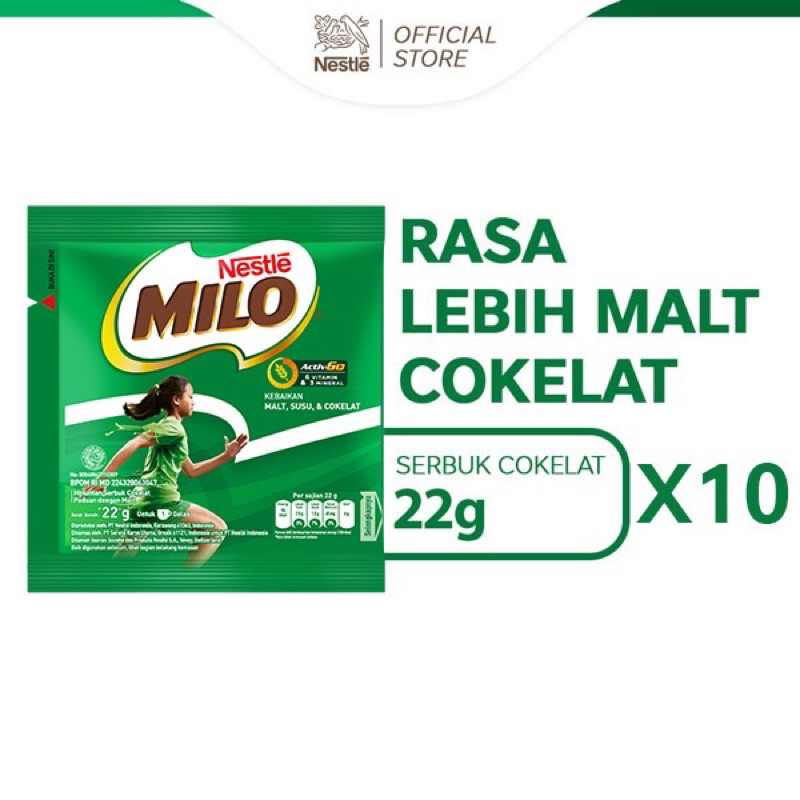 

Milo Active-Go 22gr isi 10 Sachet