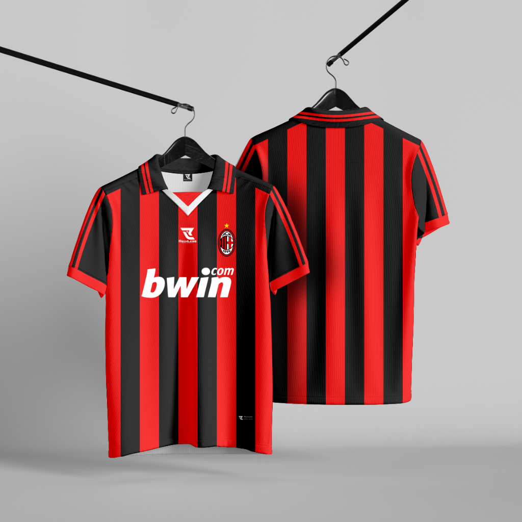 BAJU JERSEY AC MILAN | JERSEY BAND | JERSEY VINTAGE | JERSEY CASUAL