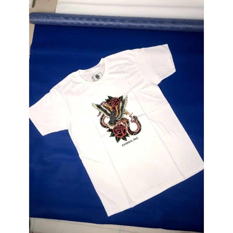 choga.inc build up Snake Eagle Rose kaos pria/wanita katun 24S