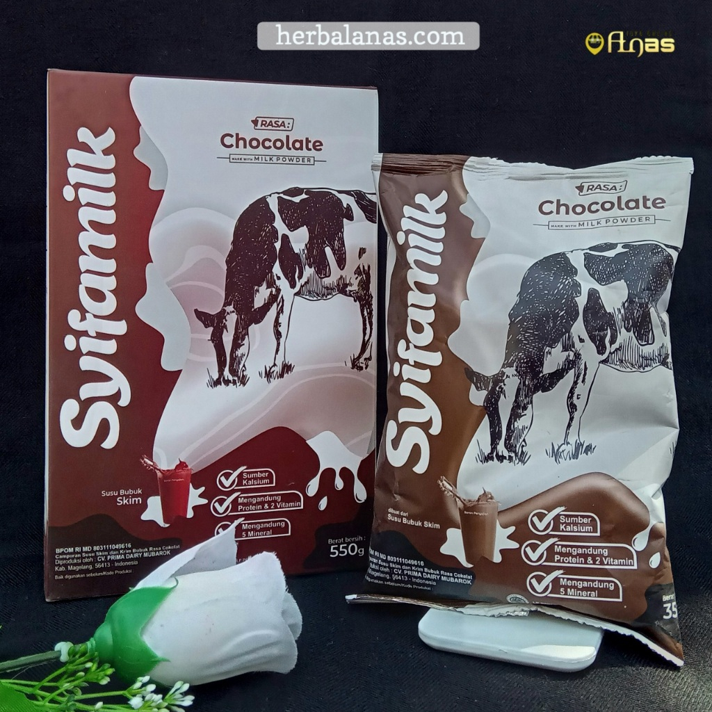 

Syifamilk chocolate susu sapi coklat nutrisi protein kekuatan tulang mencegah kenaikan berat badan