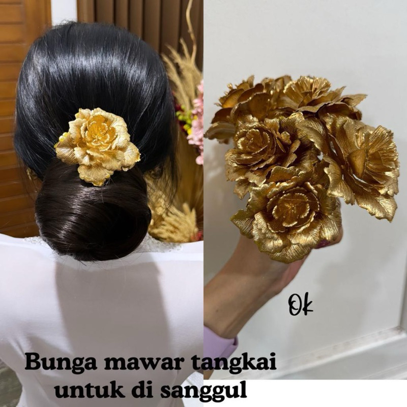bunga mawar hiasan rambut/hiasan sanggul/aksesories rambut