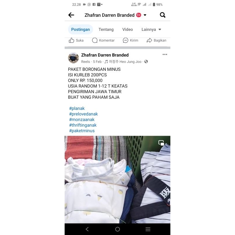 PAKET BORONGAN MINUS