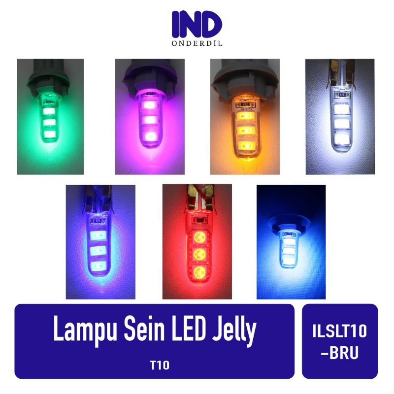 bola lampu cucuk sein 1pcs 2 pcs 1 pasang Cucuk jelly kedip warna warni cucuk jelly motor kedip lamp