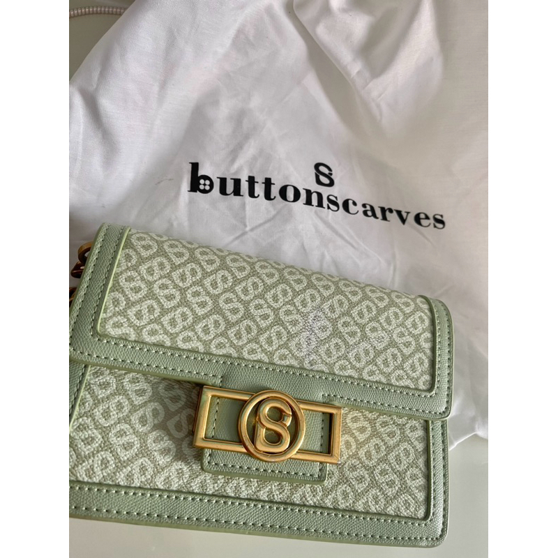 Preloved Button Scarves Bag