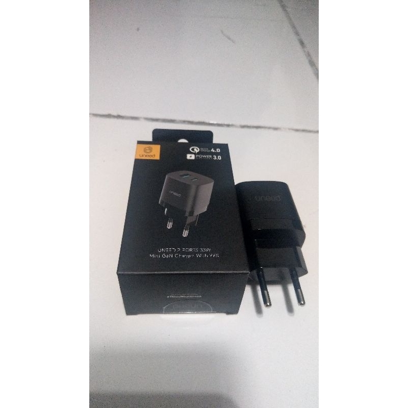 Charger Uneed 33Watt Dual Port (Usb A & PD)