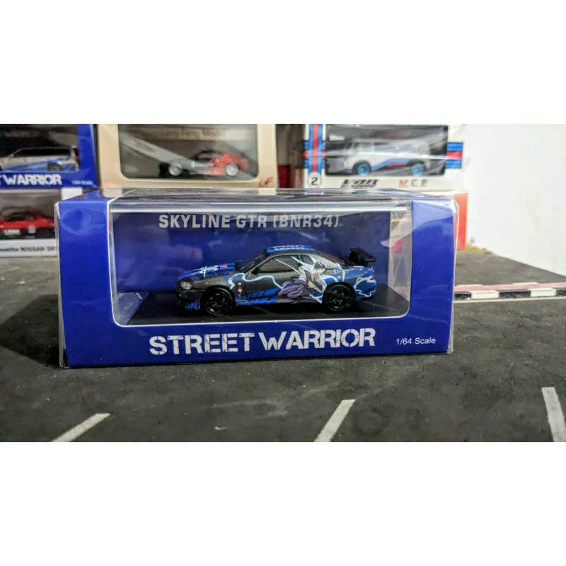 Diecast Street Warrior Nissan Skyline GTR BNR34 R34 Naruto Thailand is exclusive segel