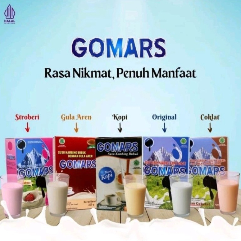 

WPL442 TERBARU gomars susu gomars susu kambing bubuk strobericoklatkopiputih 2 gram