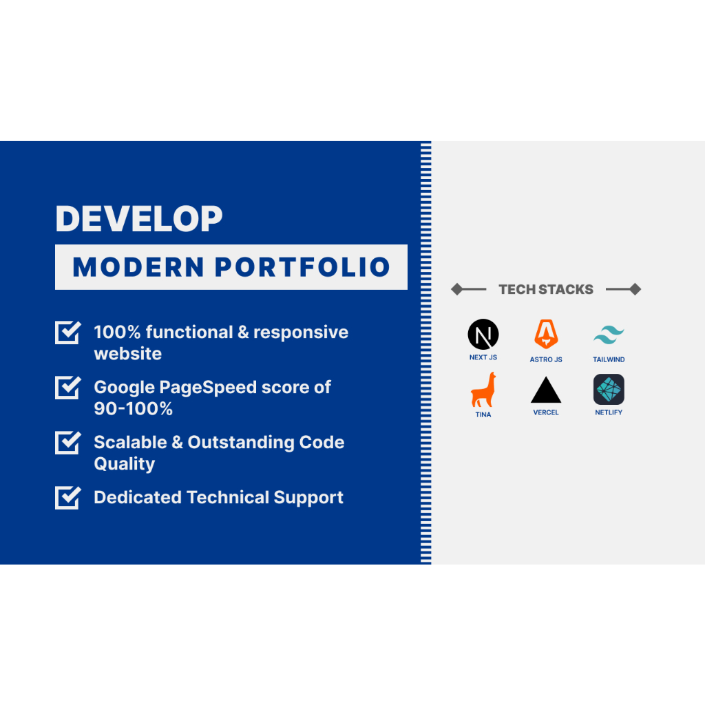 Pembuatan Website Modern Portofolio