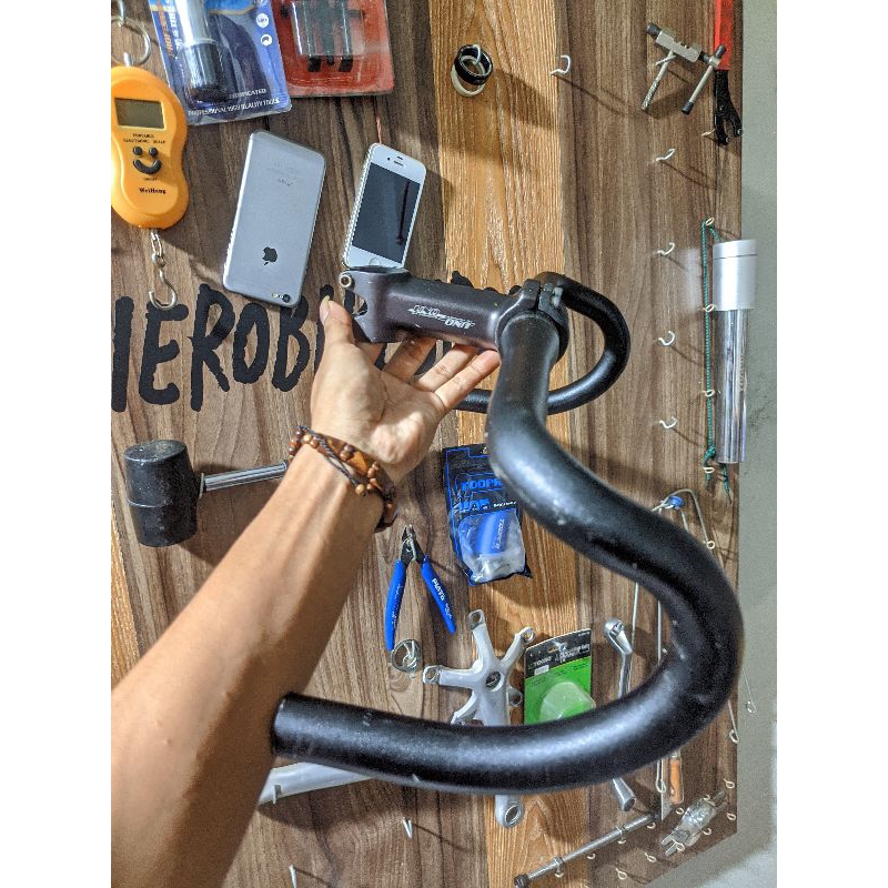 Barset Dropbar Entity stem uno second cocok untuk fixie