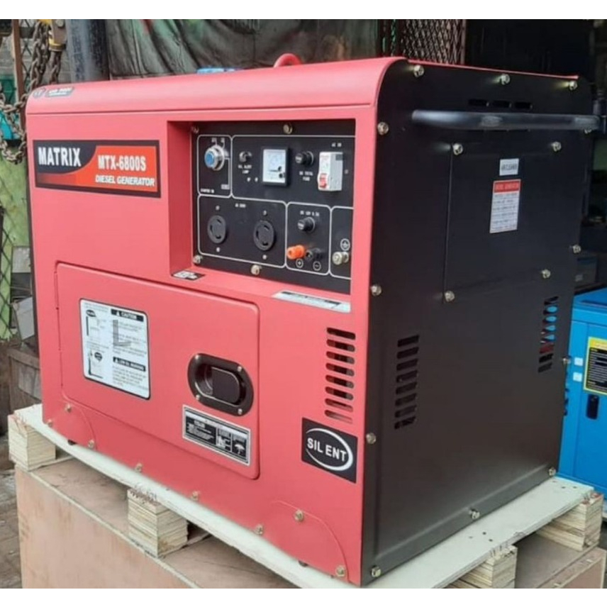 Genset Generator Diesel 5000 4600 Watt Silent Solar MTX6800S Matrix