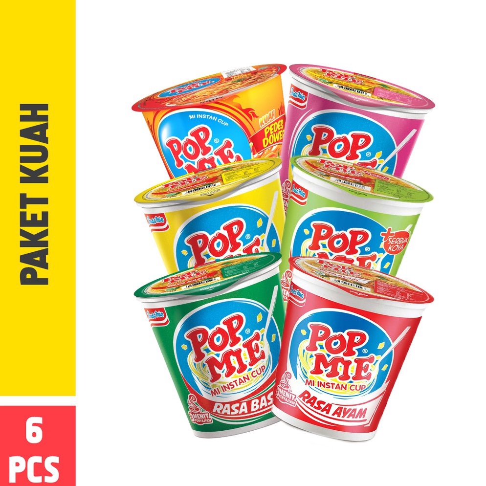 

HUC283 Dijamin Ori Pop Mie Paket Kuah 6pcs 45gr