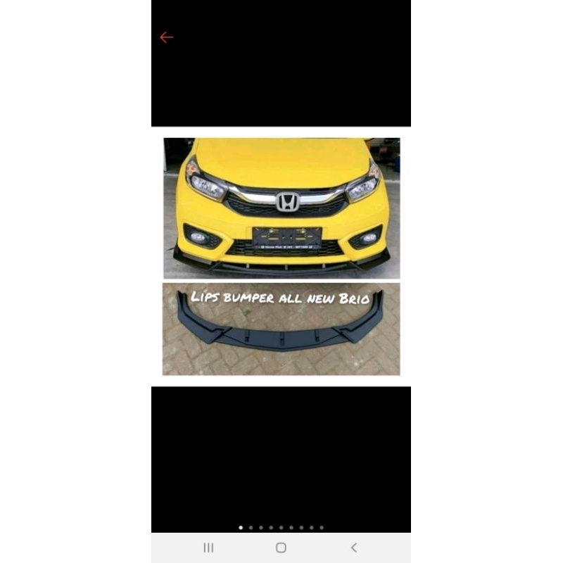 SPLITER/WINGS BUMPER DEPAN  BRIO DAN BRIO SATYA 2017-2022