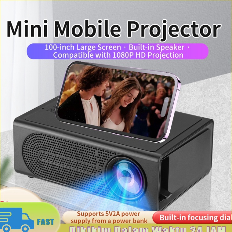 SALEE M2 Proyektor Mini lcd proyektor mini led projector mini layar proyektor portable