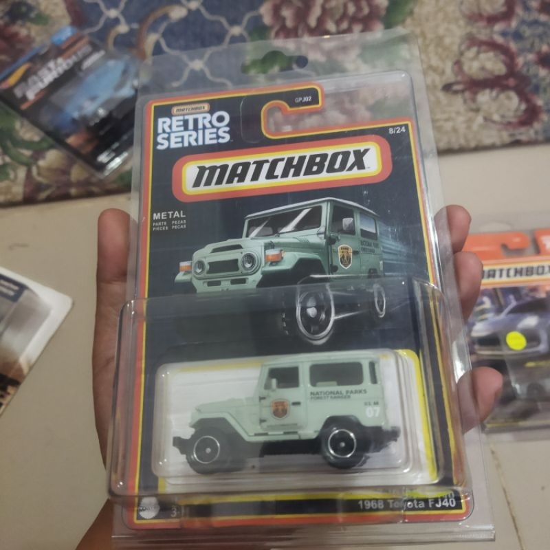 Toyota FJ40 Retro series matchbox free protector langka
