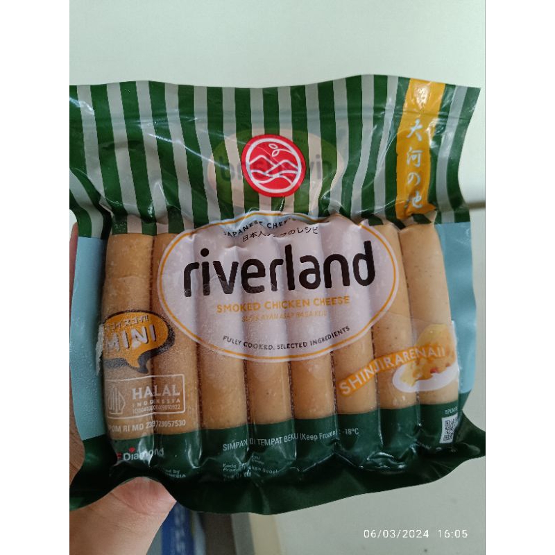 

RIVERLAND SMOKED CHICKEN CHEESE SAUSAGE MINI / SOSIS RIVERLAND MINI