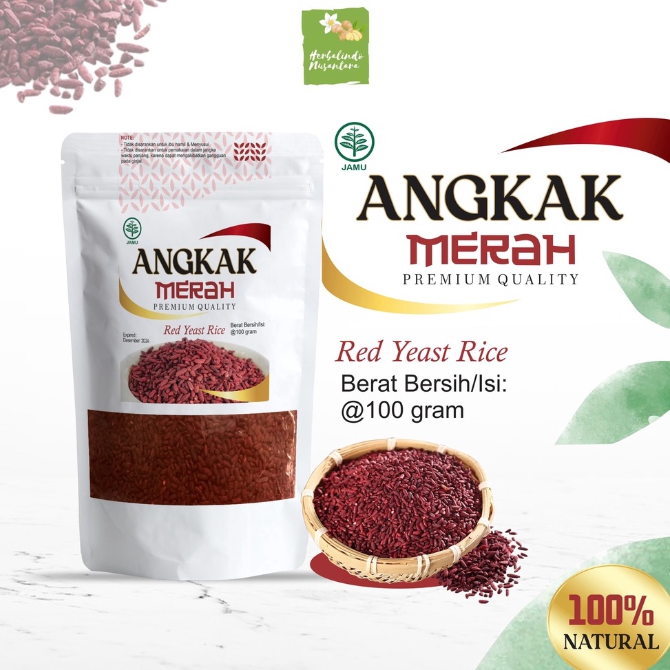 

FWB545 Terbaruday Angkak Angkak Merah Angkak Beras Merah Asli 100 Gram PREMIUM