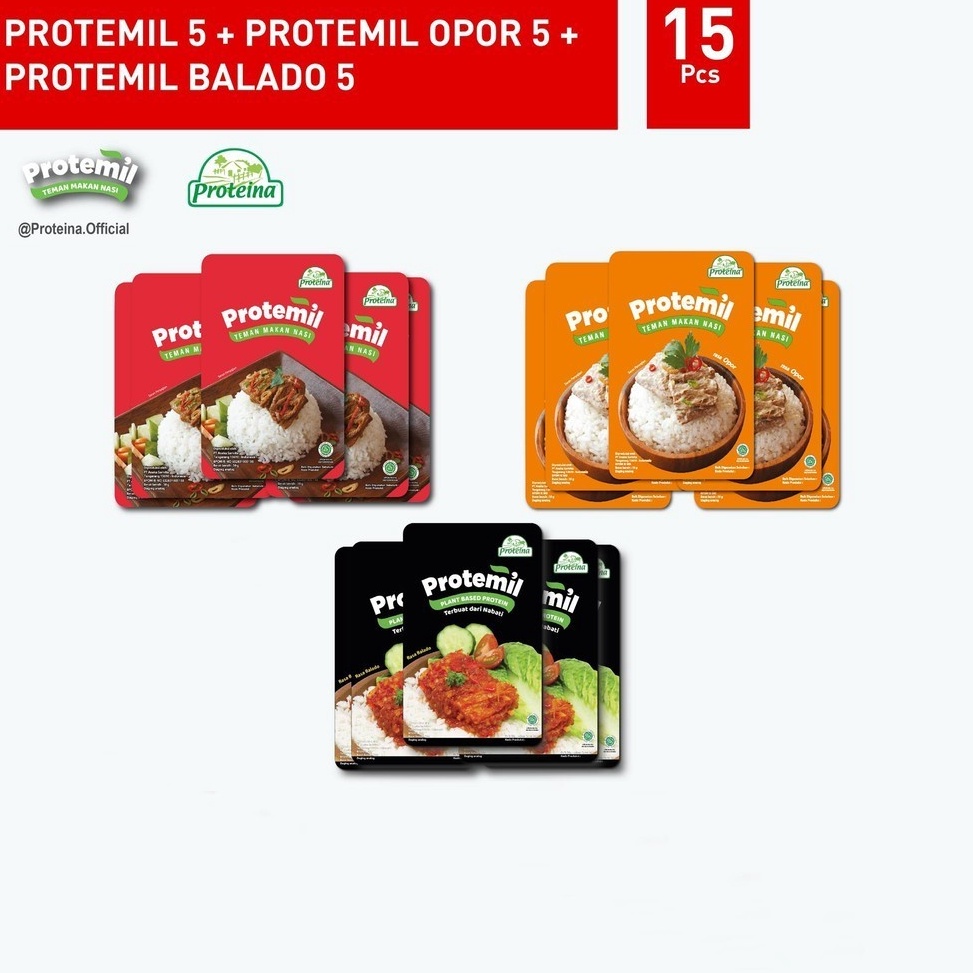 

UYT399 COD Paket Protemil 3 Rasa 15pcs