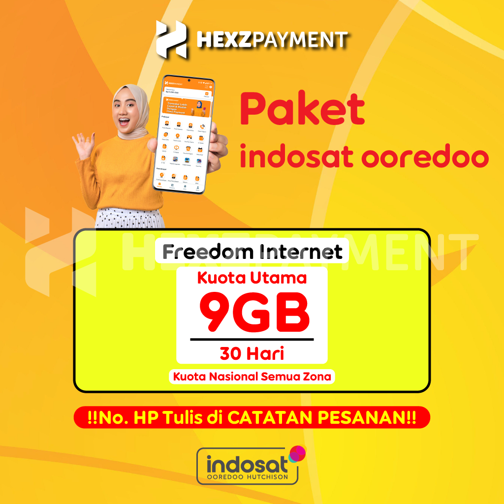 Indosat Freedom Internet 9GB 30 Hari