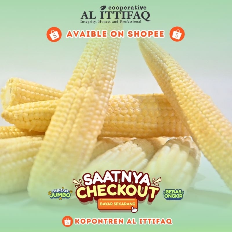 

Jagung Acar Segar 250gr Murah Berkualitas Kopontren Al Ittifaq Bandung