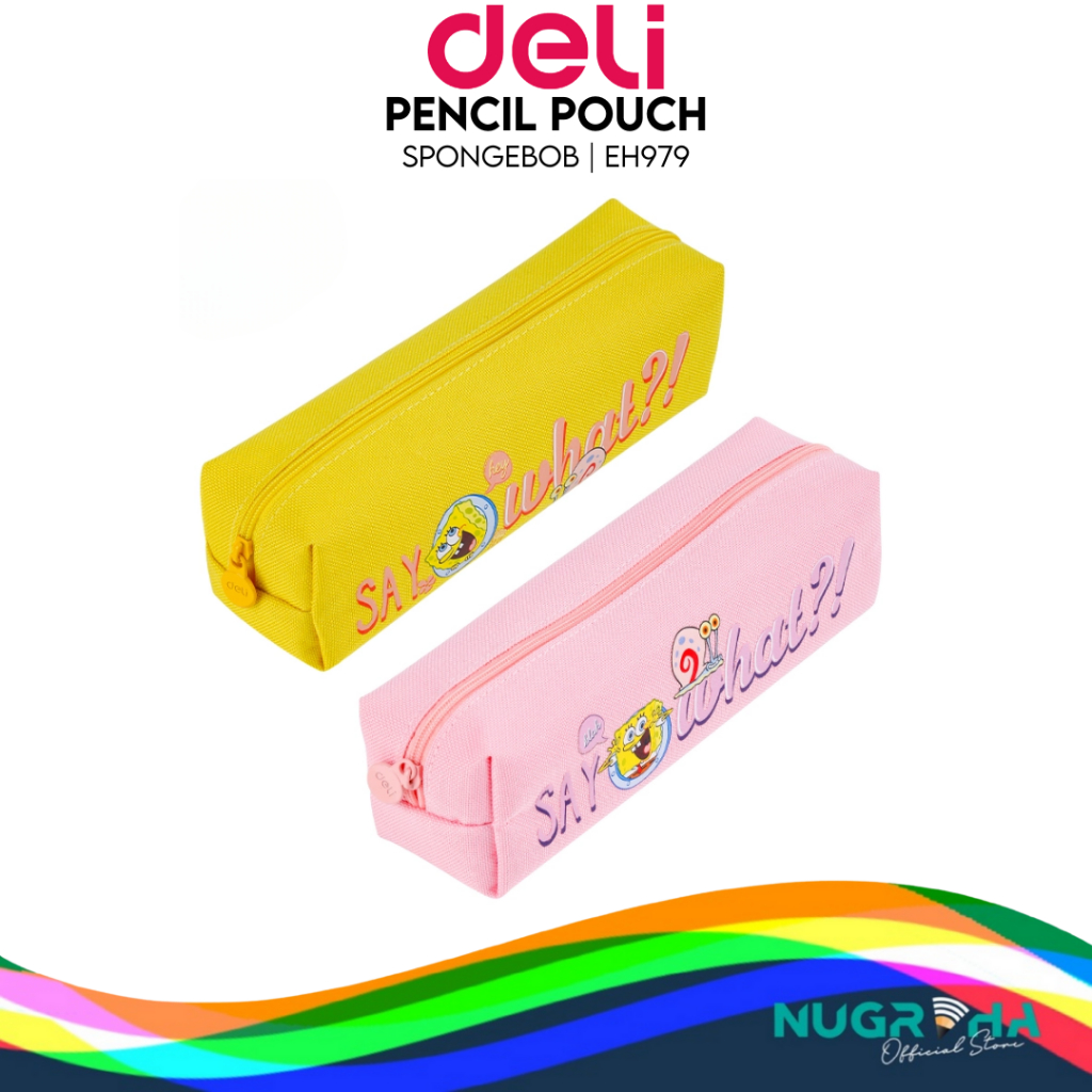 

KOTAK TEMPAT PENSIL PENCIL CASE RESLETING DELI H979 SPONGEBOB