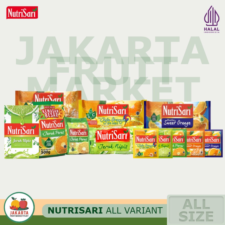 

NUTRI SARI ALL Minuman bubuk jeruk Peras Brazilian Florida Jeju Orange