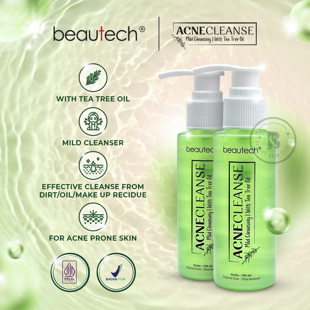 Beautech Acnecleanse 100 ml | sabun wajah jerawat Tea Tree Oil