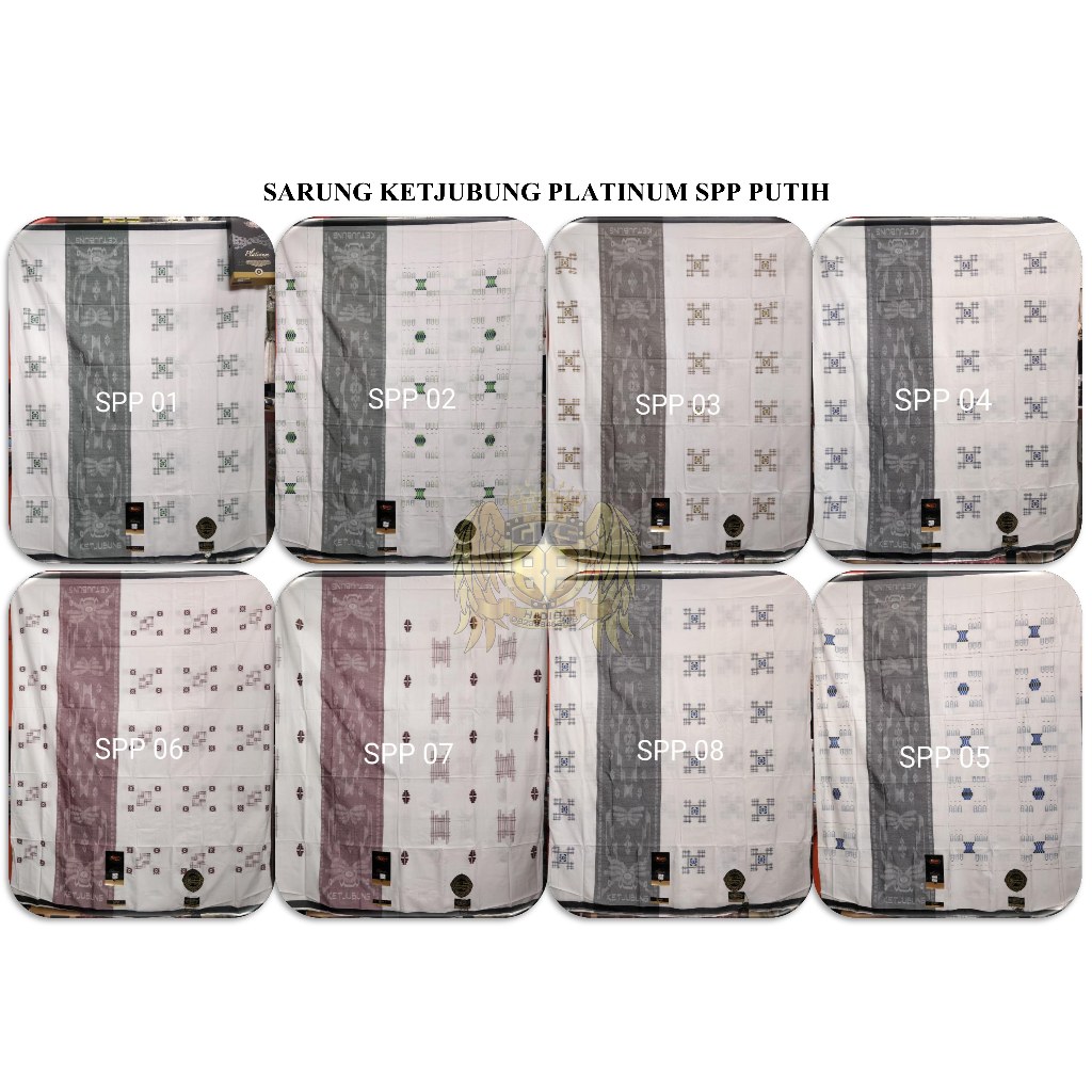 Sarung ketjubung SPP platinum hitam dan putih