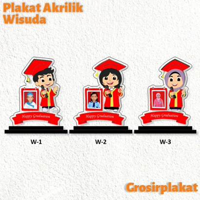 Piala Wisuda Akrilik Bingkai Foto Piala Wisuda Anak Akrilik Plakat Wisuda Anak Akrilik Custom