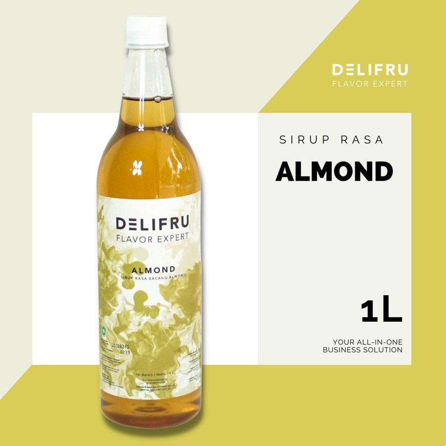 

Syrup Almond Delifru 1 Liter - Sirup Biji Almond Premium