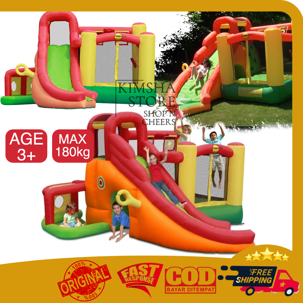 Happy Hop Bouncy Castle 11 in 1 Rumah Istana Balon Perosotan Slide Mainan Anak