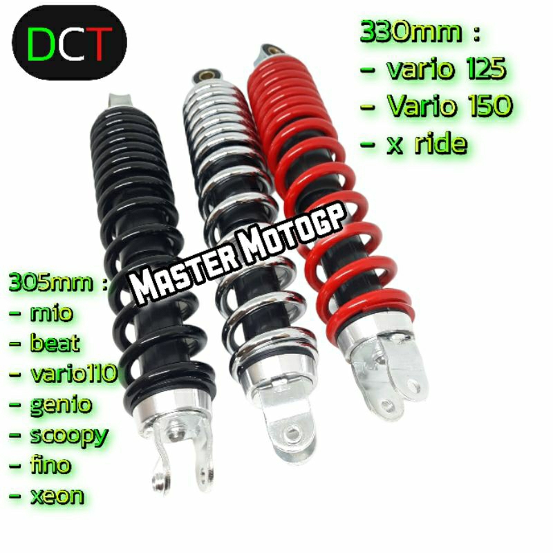 Shock breaker matic shock DCT M - KYB 305mm Mio sporti smile mio soul karbu mio j -Gt- Soul Gt 125  