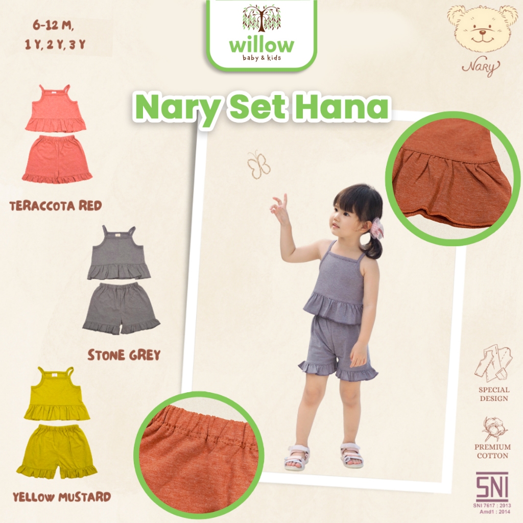 Baju Setelan Bayi - Nary Set Hana