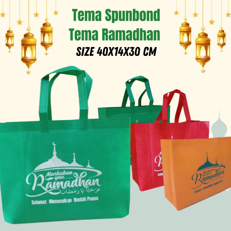 

Tas Marhaban ya Ramadhan size 40x14x30 cm