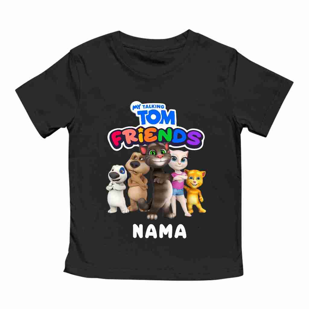 KAOS ANAK TOM AND FRIENDS FREE NAMA