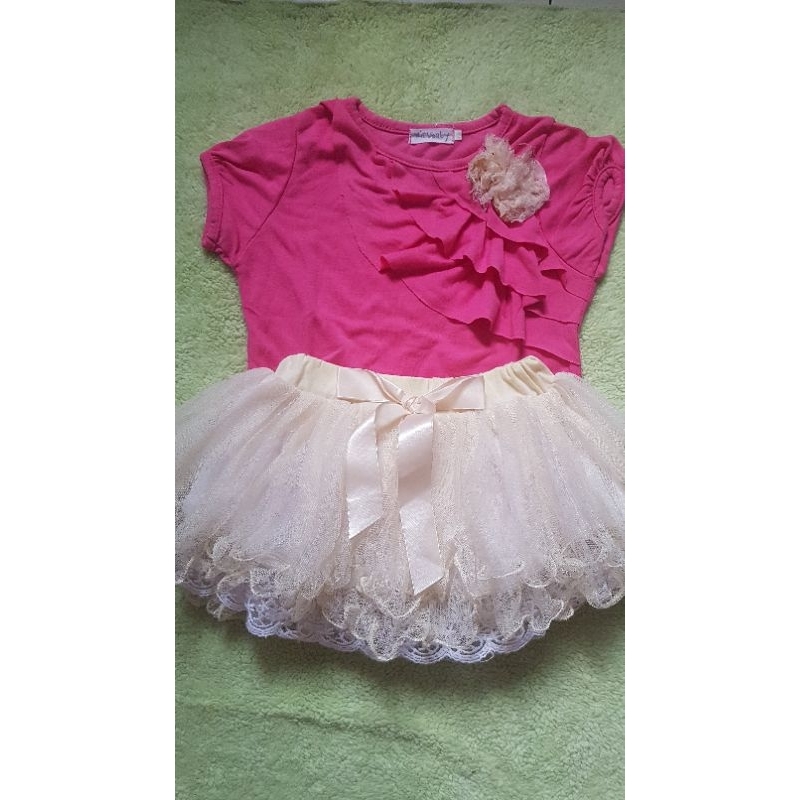 setelan rok tutu anak lucu cantik preloved